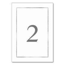 Enkelt Silver Foil Ram bröllop