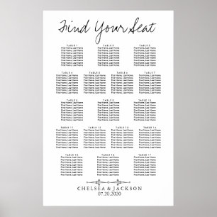 Enkelt sittande Bord-diagram ( 17 ) Poster
