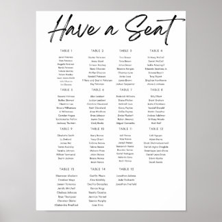 Enkelt sittdiagram poster