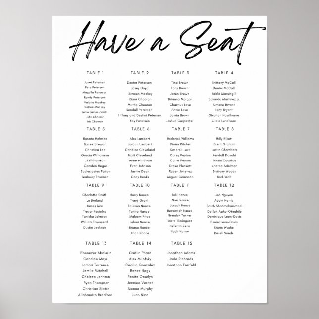 Enkelt sittdiagram poster (Framsidan)