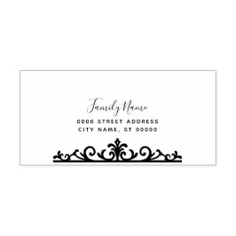 Enkelt självbläckande gummi Frimärke Självfärgande Stämpel