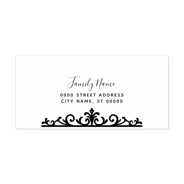 Enkelt självbläckande gummi Frimärke Självfärgande Stämpel (Design)