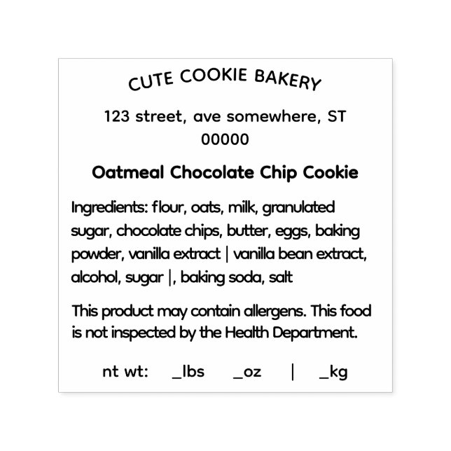 Enkelt självmatande gummi Frimärke Självfärgande Stämpel (Design)