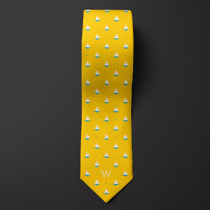 Enkelt sjöbåtsmonogram slips