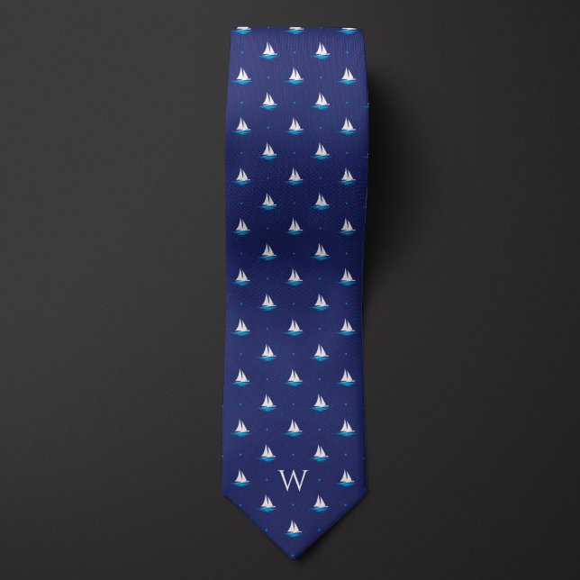 Enkelt sjöbåtsmonogram slips (Skapare uppladdad)