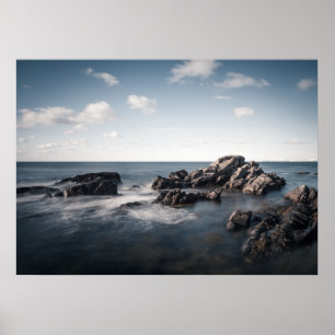 Enkelt Sjölandskap Foto Poster