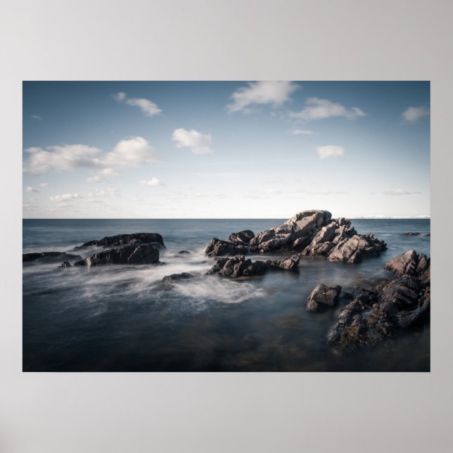 Enkelt Sjölandskap Foto Poster (Framsidan)