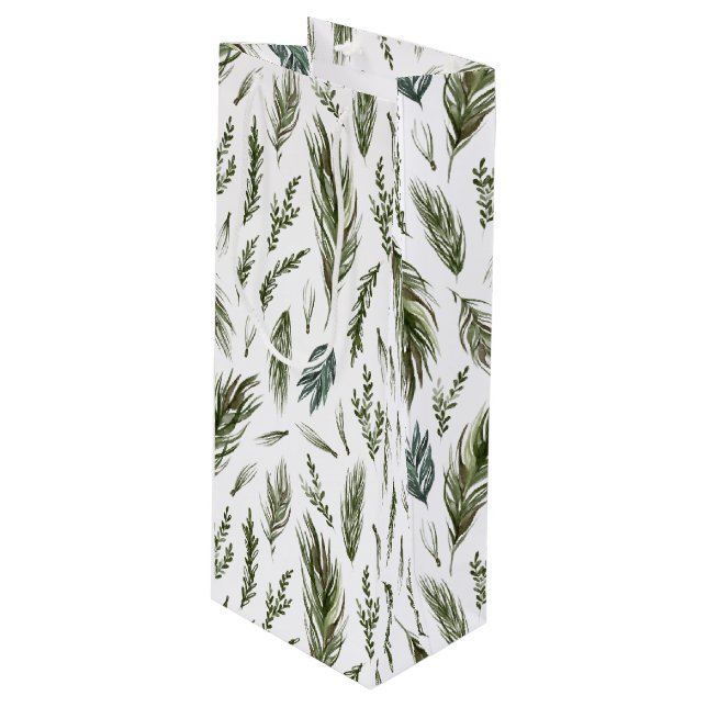 Enkelt skogen Botanicals Vattenfärgad jul (Framsidan Vinklad)