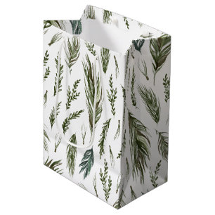 Enkelt skogen Botanicals Vattenfärgad jul