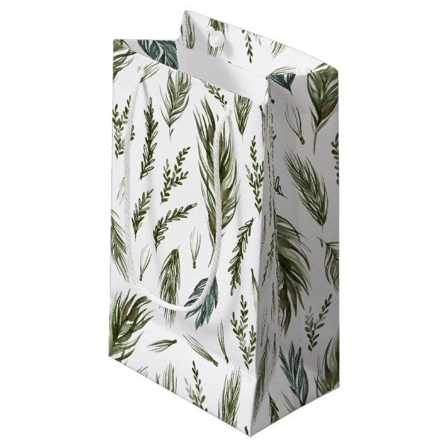 Enkelt skogen Botanicals Vattenfärgad jul (Framsidan Vinklad)