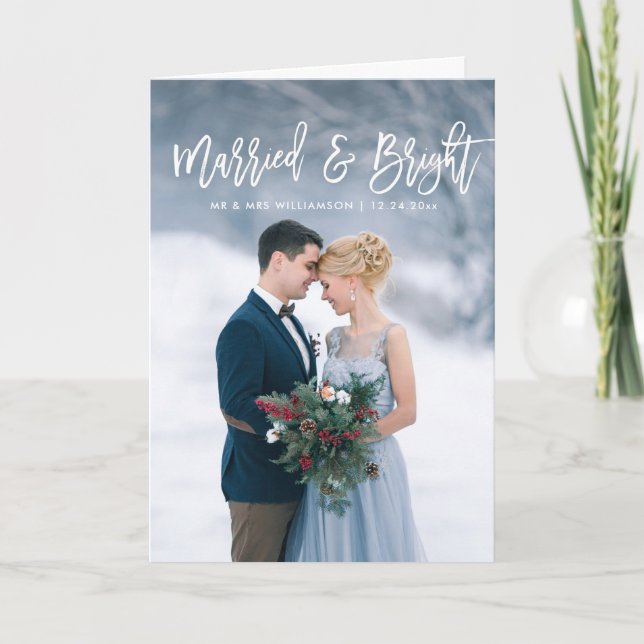 enkelt skript christmas bröllop meddelande (Framsida)