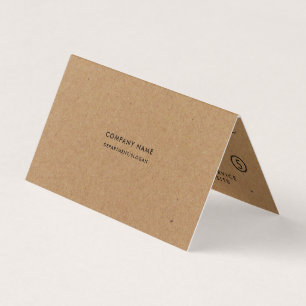 Enkelt skript - Dubblan Rustic Kraft Loyalty Visitkort