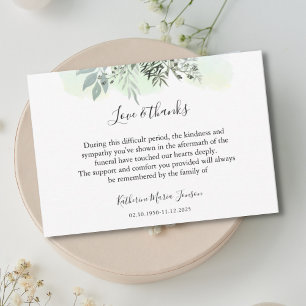 Enkelt skript Grey Sympathy Funeral Tack Kort