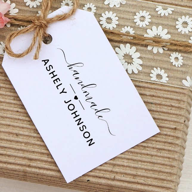 Enkelt skript, handgjort Namn Självfärgande Stämpel (Skapare uppladdad)