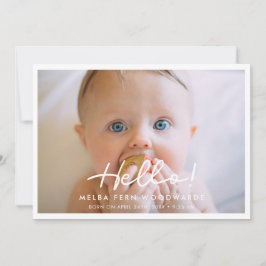 Enkelt skript, Hej baby-foto Meddelande