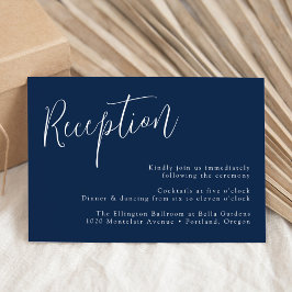 Enkelt skript, marinbröllop - mottagning tilläggskort