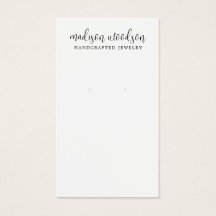 Enkelt skript Namnteckning Visning Card för avläsn