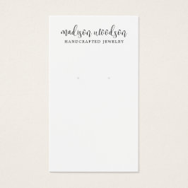 Enkelt skript Namnteckning Visning Card för avläsn Visitkort