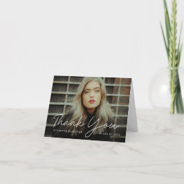 Enkelt skript Photo Studenten Tack Kort