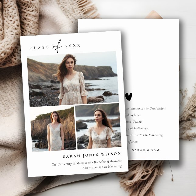 Enkelt skript, svart och vit, 3 foto Studenten Meddelande (Skapare uppladdad)