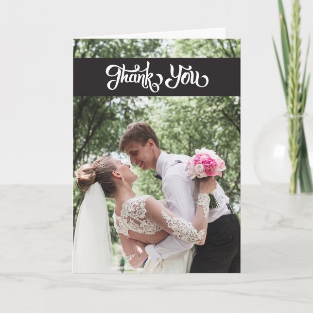 Enkelt skriva det vikta brölloptack noterar kortet tack kort (Framsida)