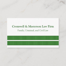 Enkelt Sleek Rand Affärskort, Grönt Visitkort