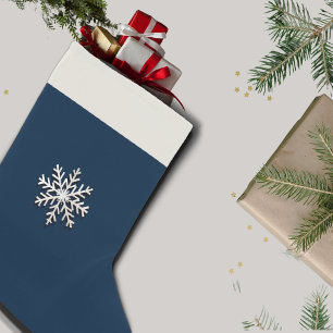 Enkelt snöflammande julklapp liten julstrumpa