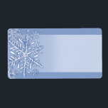 Enkelt Snöflingor tomma skeppningsetiketter Fraktsedel<br><div class="desc">Snöflingor fyller vintern himlar! Perfekt till jul,  Hanukkah,  Yule och annan vinterkorrespondens och helgdag-ge. Bilder © 2010 Stephanie Smith,  alla höger reserverade. Kontakta oss på www.critterwings.com för licensiering och andra höger för återanvändning.</div>
