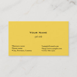 Enkelt, solljus affärskort. visitkort