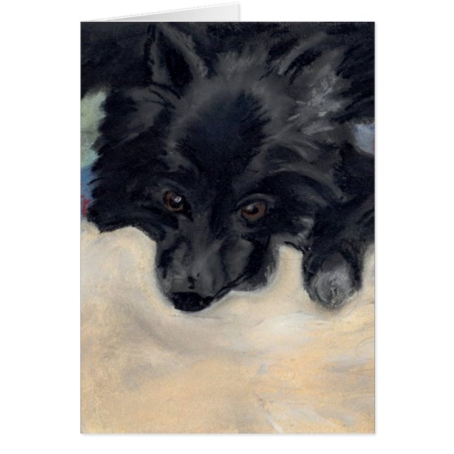 Enkelt sött hälsningskort (Framsidan)