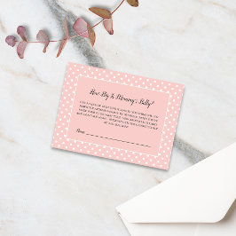 Enkelt Sött Rosa Band Mamma Magstorlek Lek Tilläggskort
