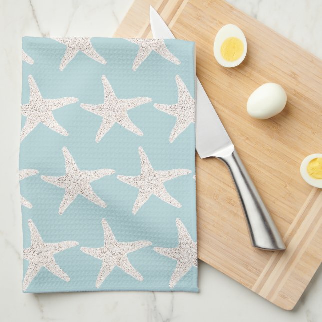 Enkelt Starfish Mönster Coastal Kitchen Towels Kökshandduk (Vikt i Fjärdedel)