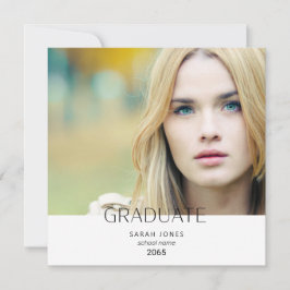 Enkelt Student Photo Studenten Square Announcemen