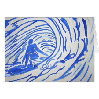 enkelt surfagåvakort hälsningskort