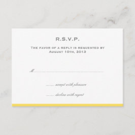 Enkelt svar på bröllopet OSA i gulten färg gräns