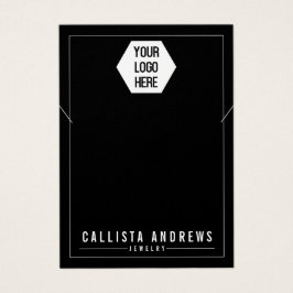 Enkelt svart, lägg till Visning för Necklace- för Visitkort