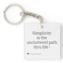 Enkelt svart på vit nyckelkedja