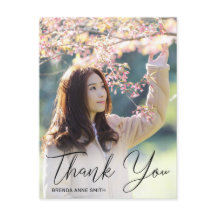 Enkelt svart skript Photo Studenten Tack