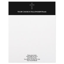 Enkelt svart vit kyrkopastor i Kor