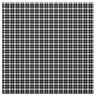 Enkelt svartvitt (Gingham mönster) Tyg