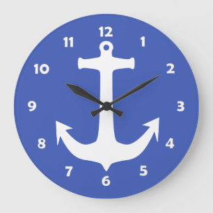Enkelt symboler / ikoner - ANCHOR + idéer Stor Klocka