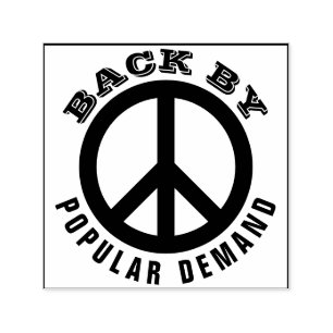 Enkelt symboler/ikoner - PEACE + idéer Självfärgande Stämpel