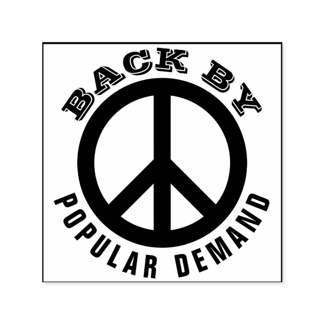 Enkelt symboler/ikoner - PEACE + idéer Självfärgande Stämpel (Design)