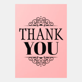 Enkelt tack för designens prydnadsföremål