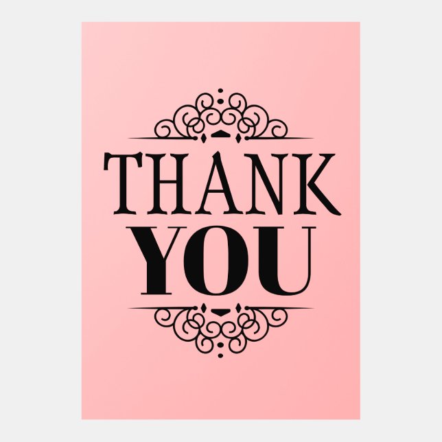 Enkelt tack för designens prydnadsföremål (Framsida)