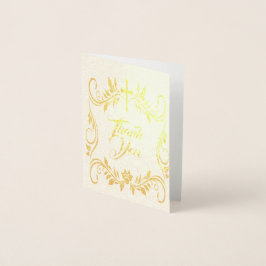 Enkelt Tack för kondoleanser Folierat Kort