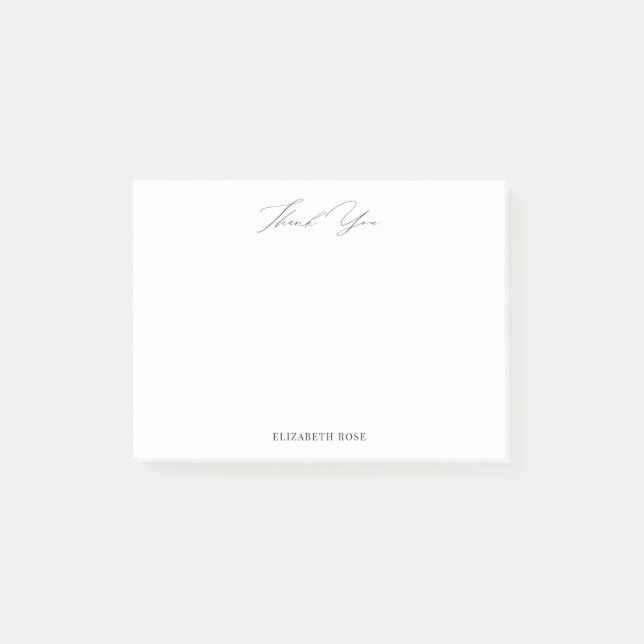 enkelt tack till personlig namn post-it block (Framsida)