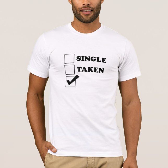 Enkelt tagen kryssruta T-Shirt (Framsida)