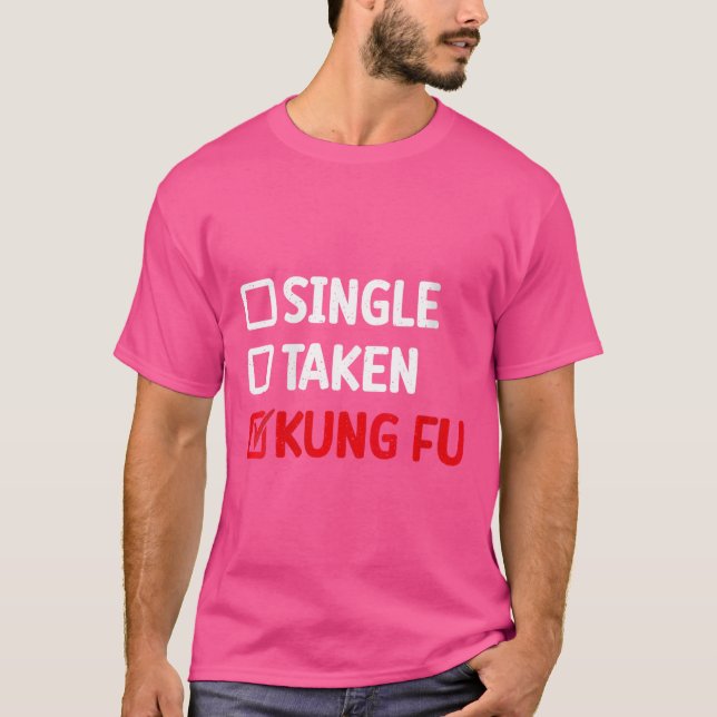 Enkelt tagen Kung fu T Shirt (Framsida)
