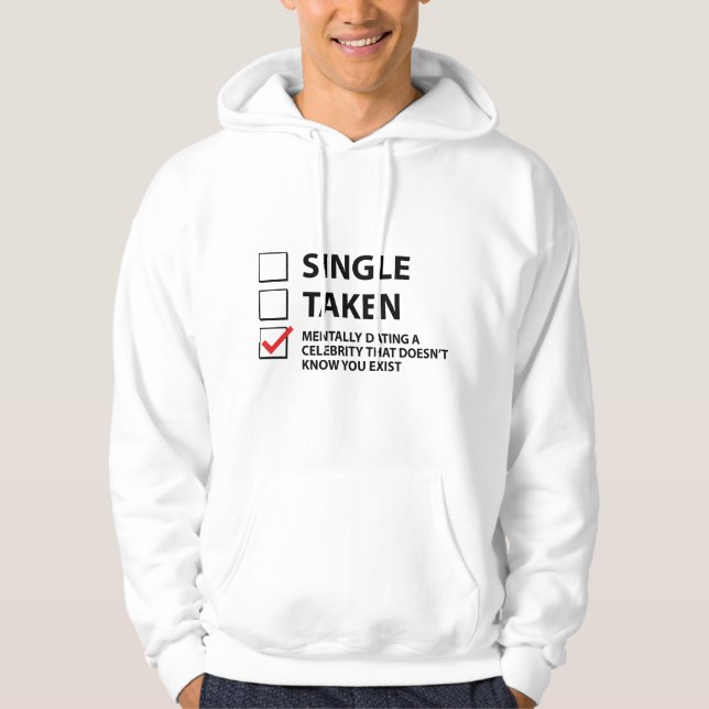 Enkelt tagen mentalmatning hoodie (Framsida)